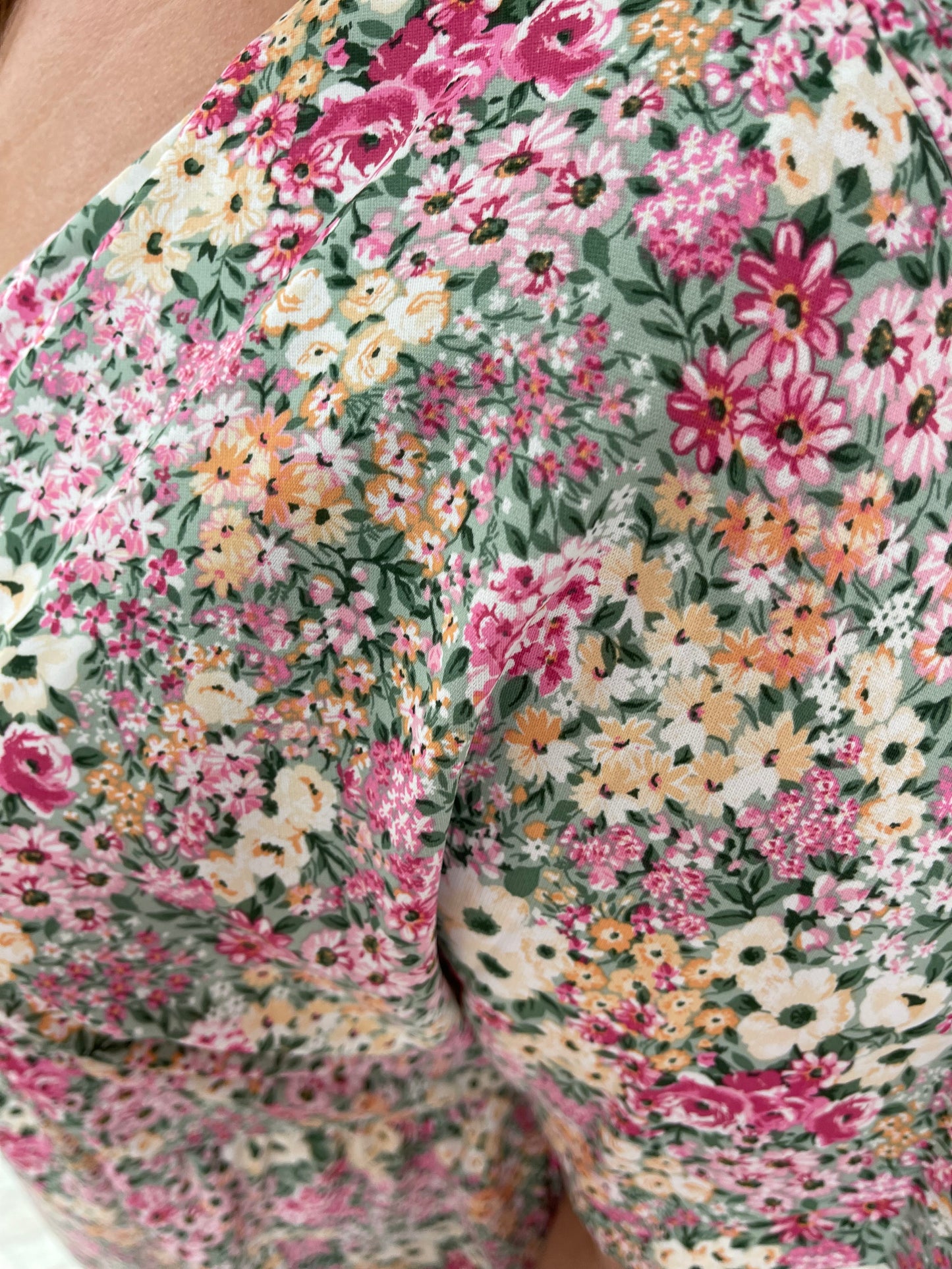 Emily Wonder Multi Floral Print V Neck Dress